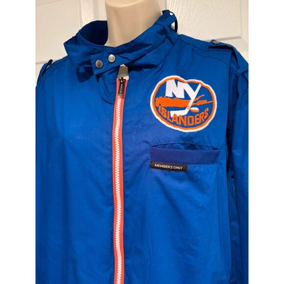 Members Only Other - Members Only NY Islanders Jacket XL NHL 2021 Inaugural Season Blue NWT Hockey